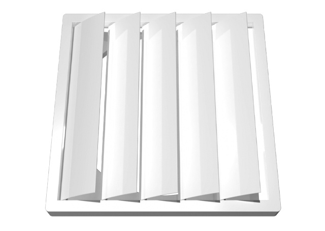 Алюминиевая регулируемая вентиляционная решетка 150х150 однорядная